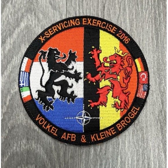 Other - Militaria Patch X-Servicing Exercise 2016 Volkel AFB Kleine Brogel Hook & Loop